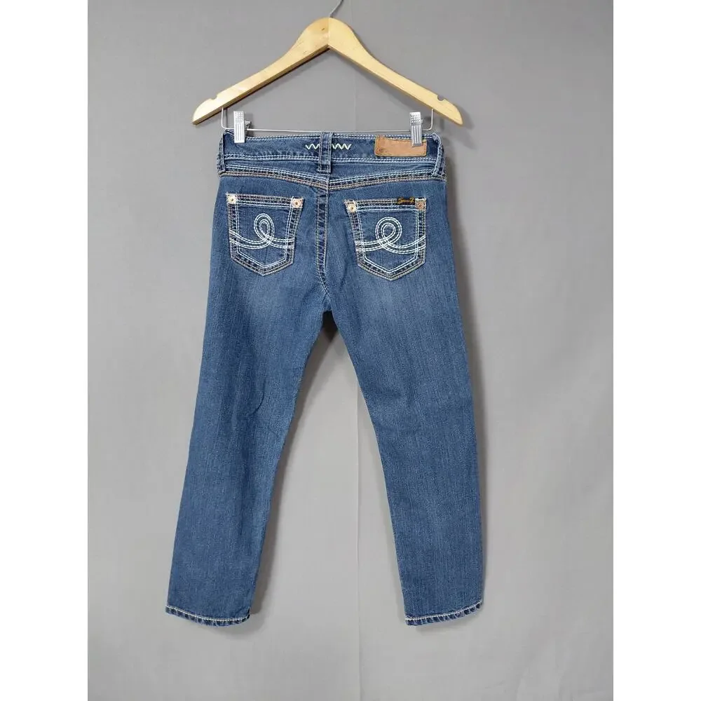 Seven7 Blue Skinny Stretch Jeans Women Size 26
